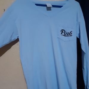 🔥PINK VICTORIA'S SECRET LONG SLEEVE SHIRT  X SMAL